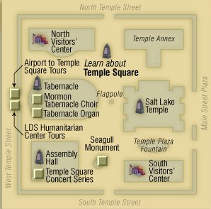 Temple Square in Salt Lake City - Visitor Bureau